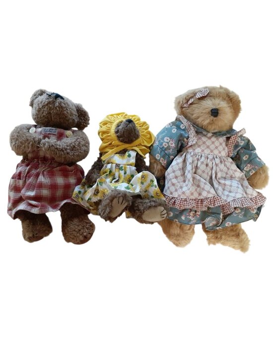 Boyds Bears Other - Lot of 3 Vintage Boyds Bears, TY, Russ Mulberry Plush Collectibles Toys